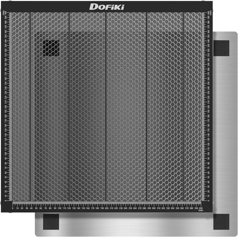 Dofiki Honeycomb Laser Bed 400mm x 400mm Steel Honeycomb Cutting Mat for Laser Engraver Cutter Tray, Honeycomb Working Size 15.7" x 15.7" - Image 1